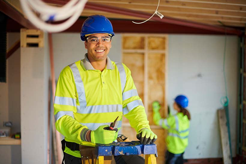 Electrical Technician at work